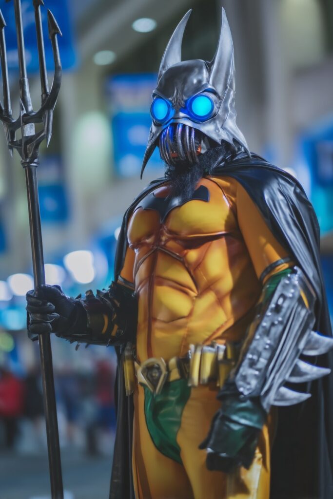 batman + aquaman mashup cosplay
