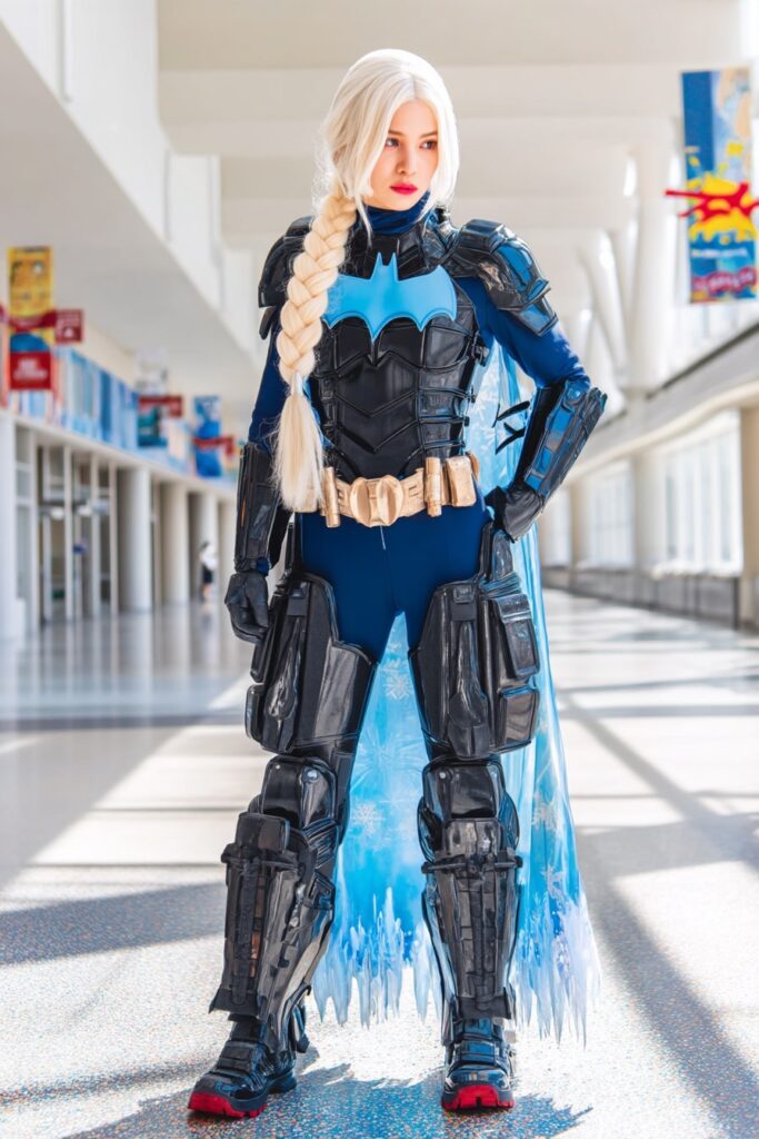 batman + elsa mashup cosplay