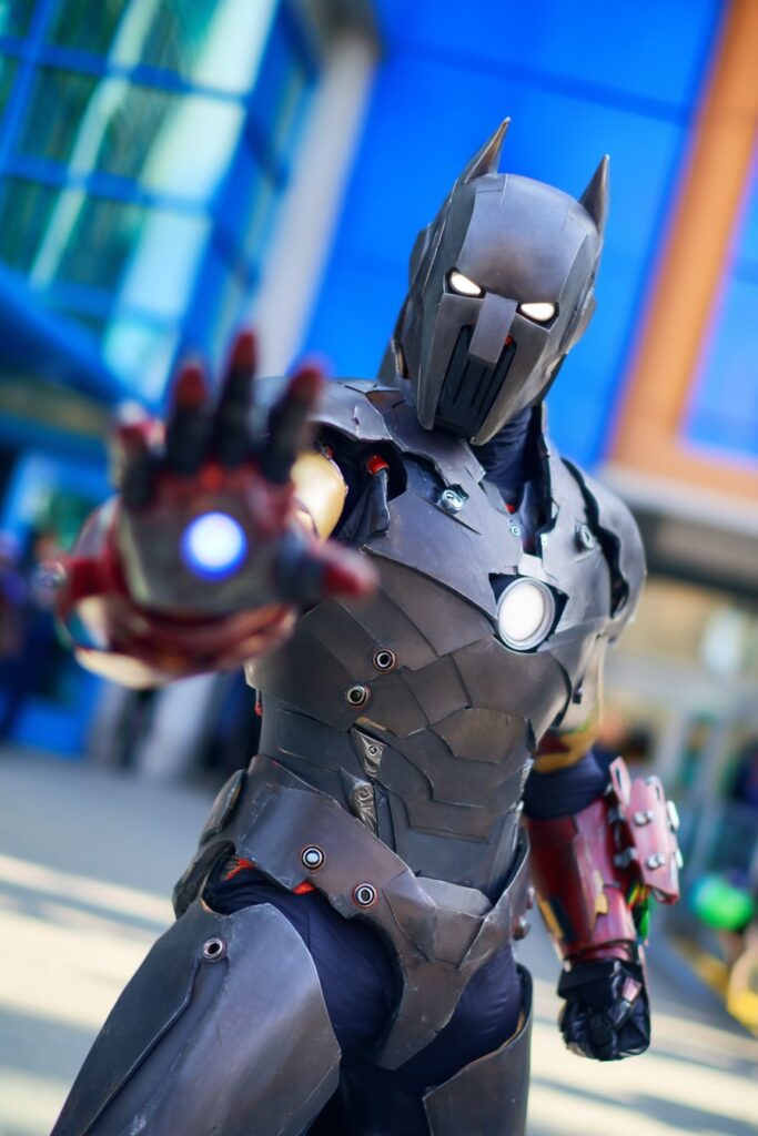 batman x iron man cosplay mashup