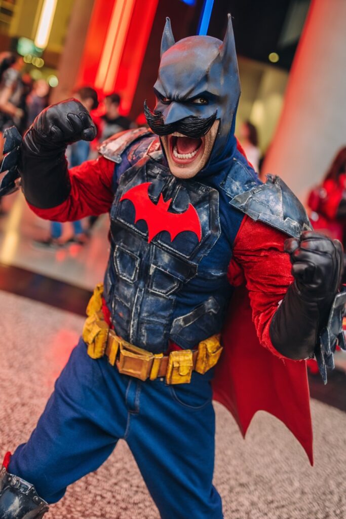batman x super mario cosplay mashup