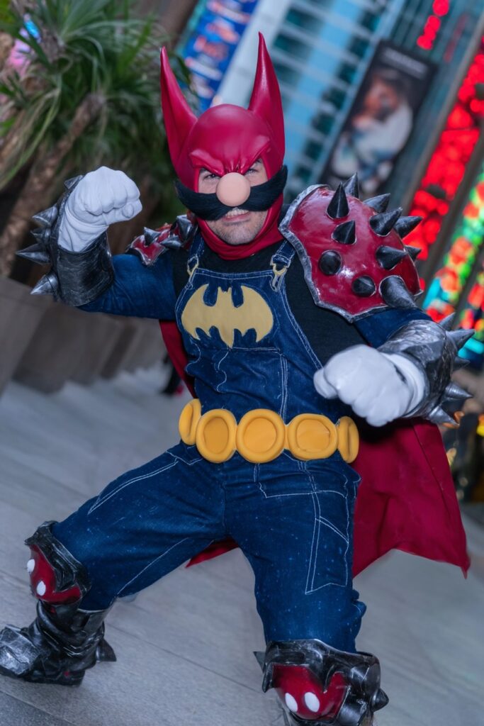 batman x super mario cosplay mashup