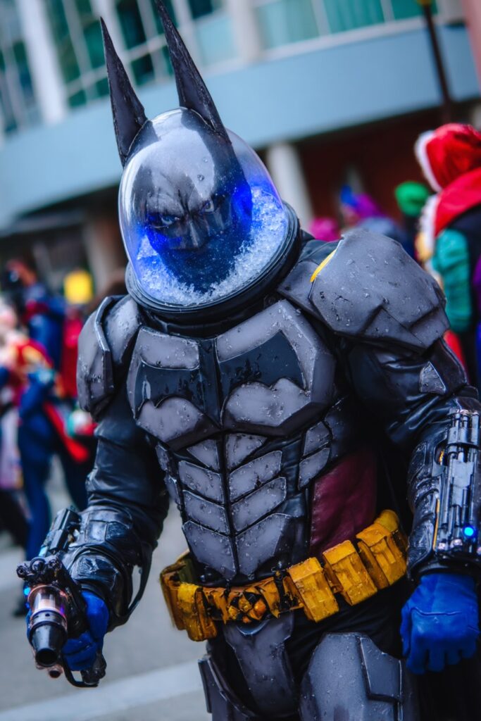 batman x mr. freeze cosplay mashup