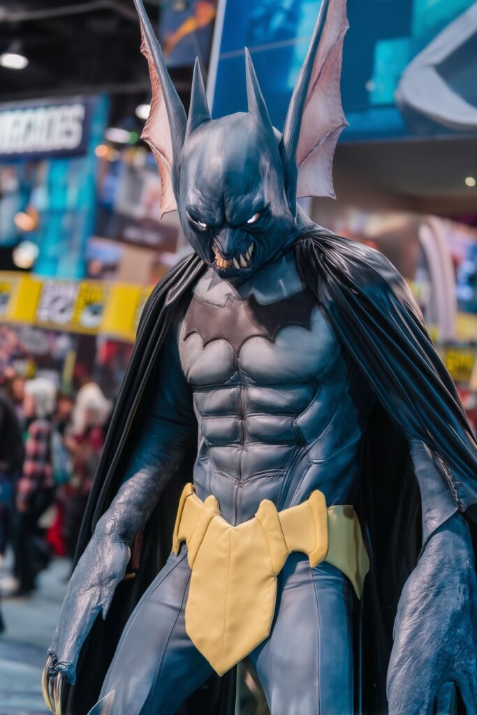 batman + real bat mashup cosplay
