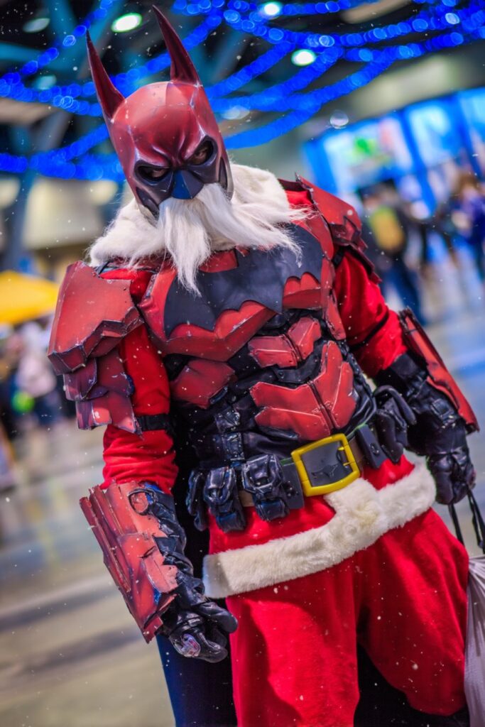 batman x santa claus cosplay mashup