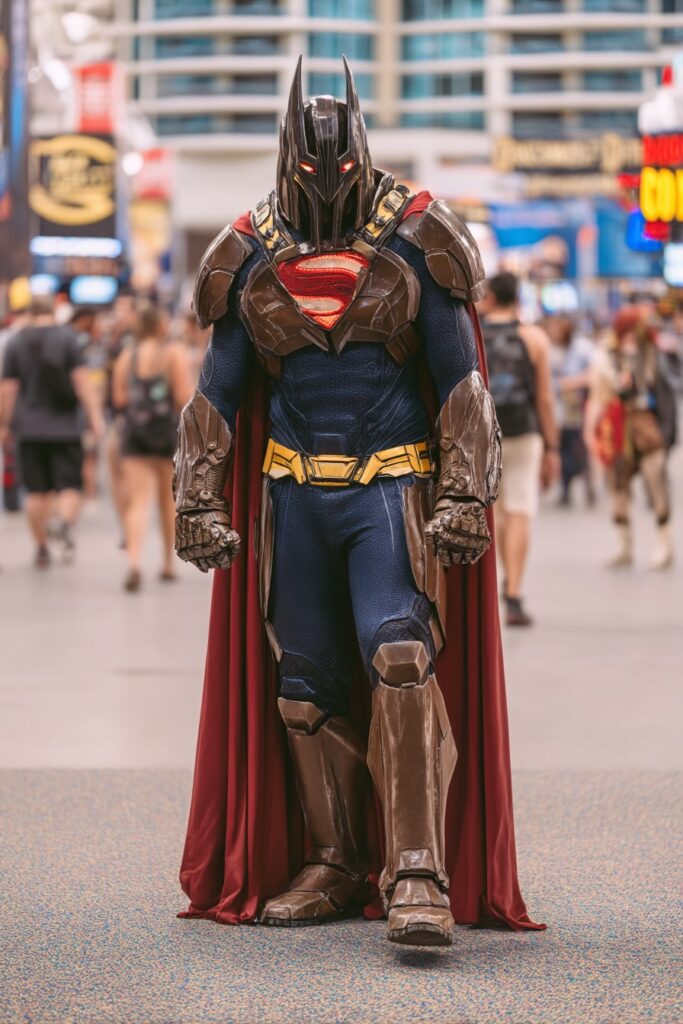 batman + superman mashup cosplay