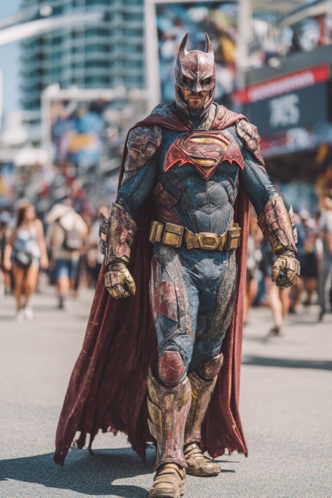 batman + superman mashup cosplay