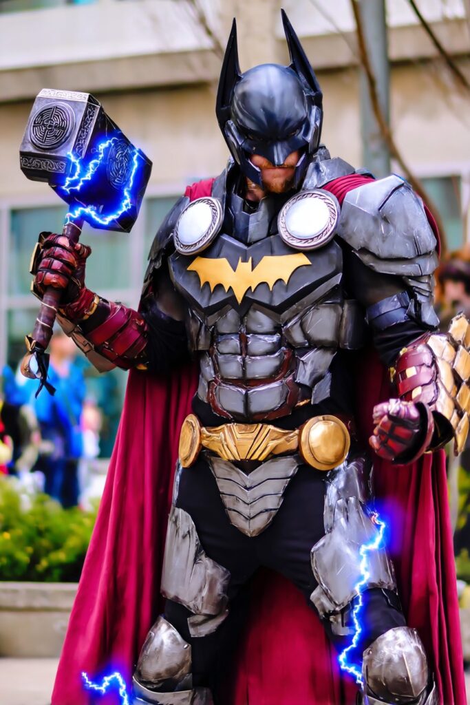 batman x thor cosplay mashup