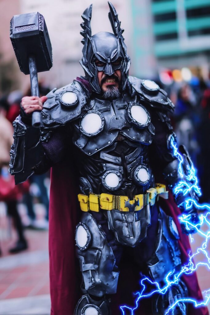 batman x thor cosplay mashup